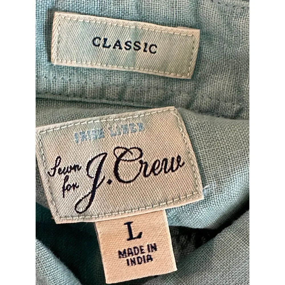 j.Crew Men's Button Down Shirt Classic Fit Large NWT‎
